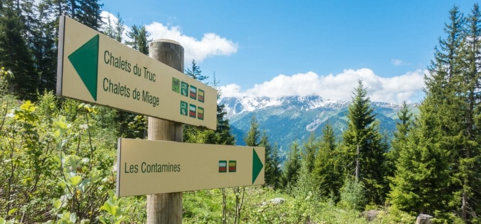 Le balisage du Tour du Mont Blanc en France, en Italie et en Suisse