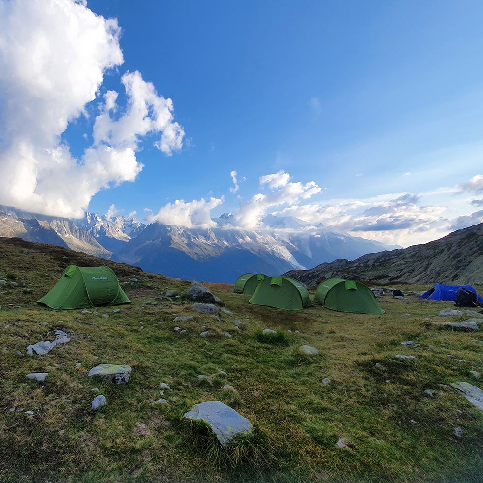 Tour du Mont Blanc en bivouac - jour 4