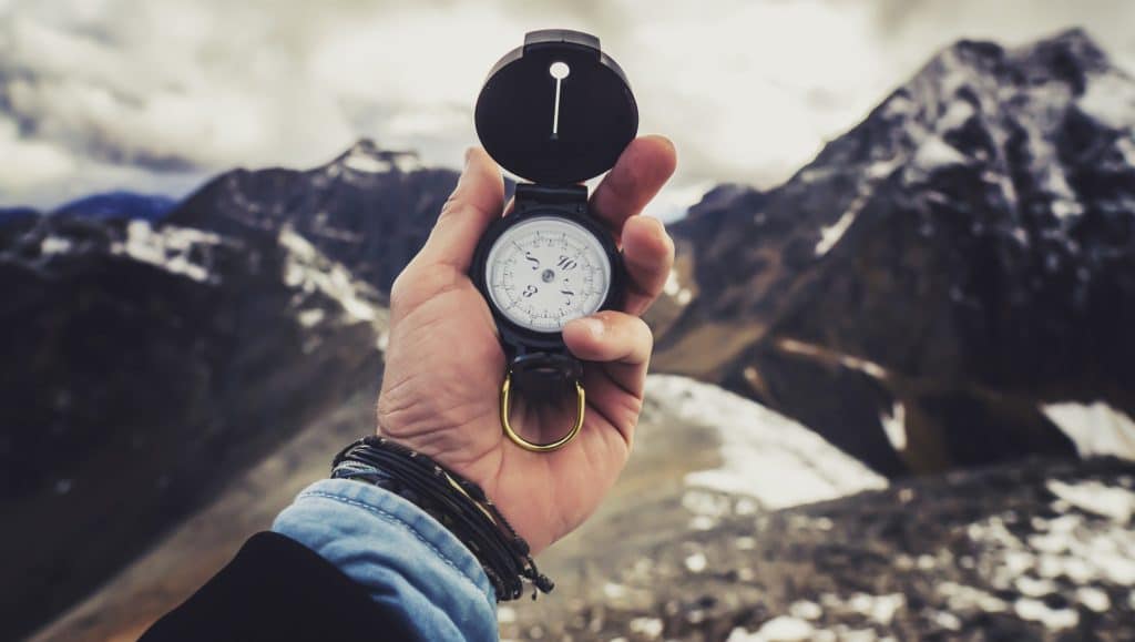 Compass for hiking