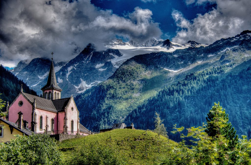 Église rose de Trient