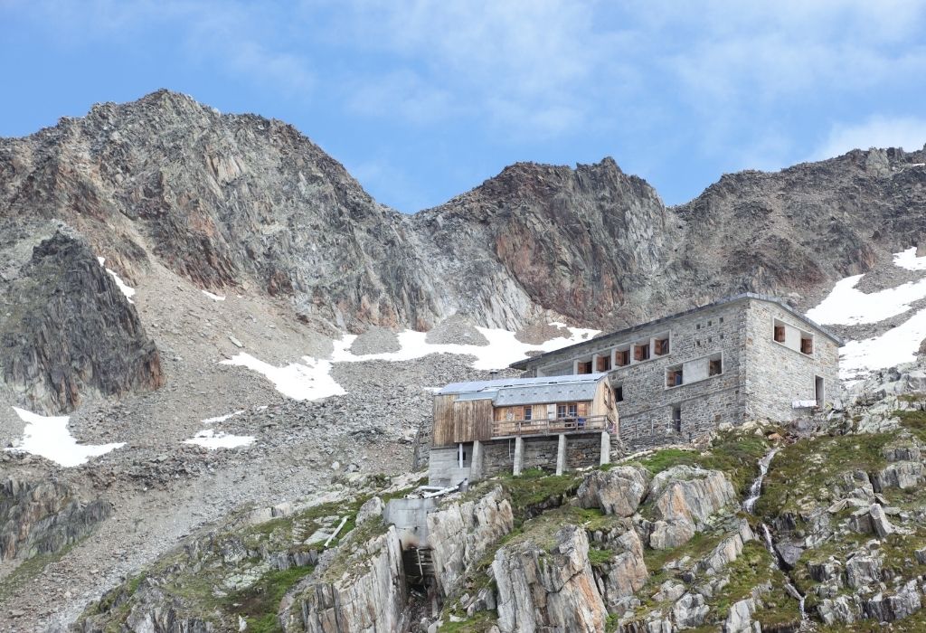 Refuge Albert 1er on the Tour du Mont Blanc