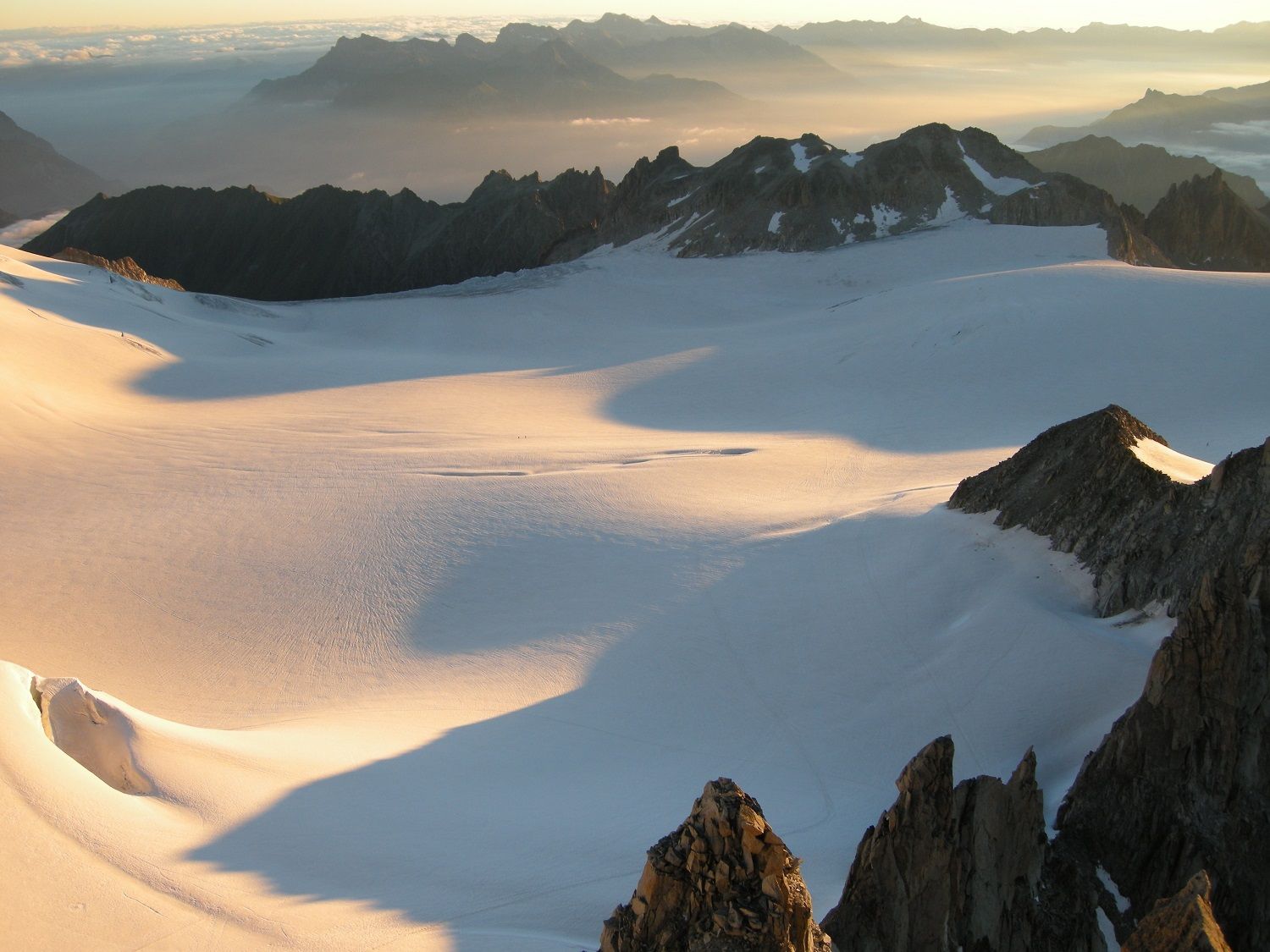 Sunset on the Tour du Mont Blanc Haute Route