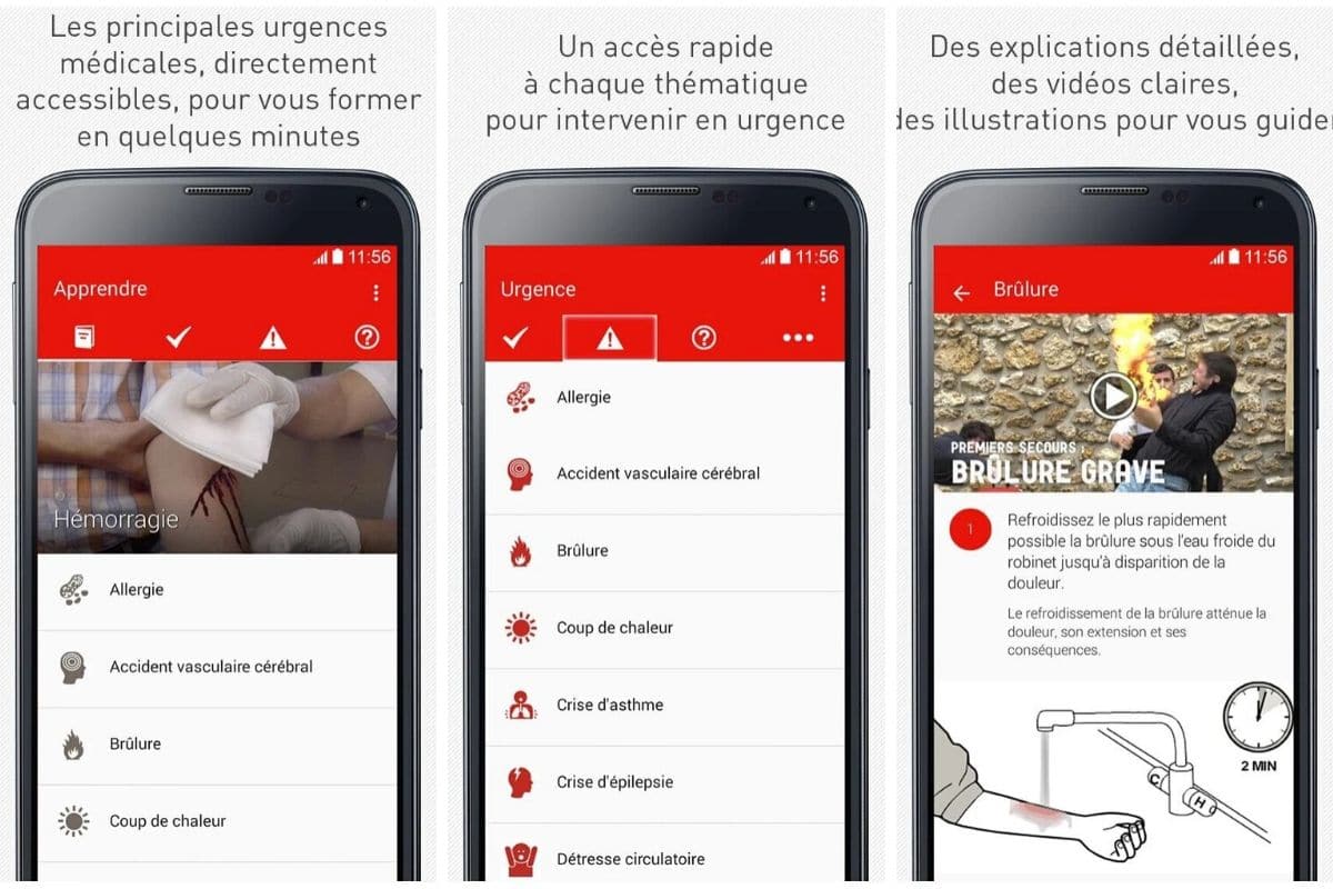 application mobile de premiers secours - l'appli qui sauve