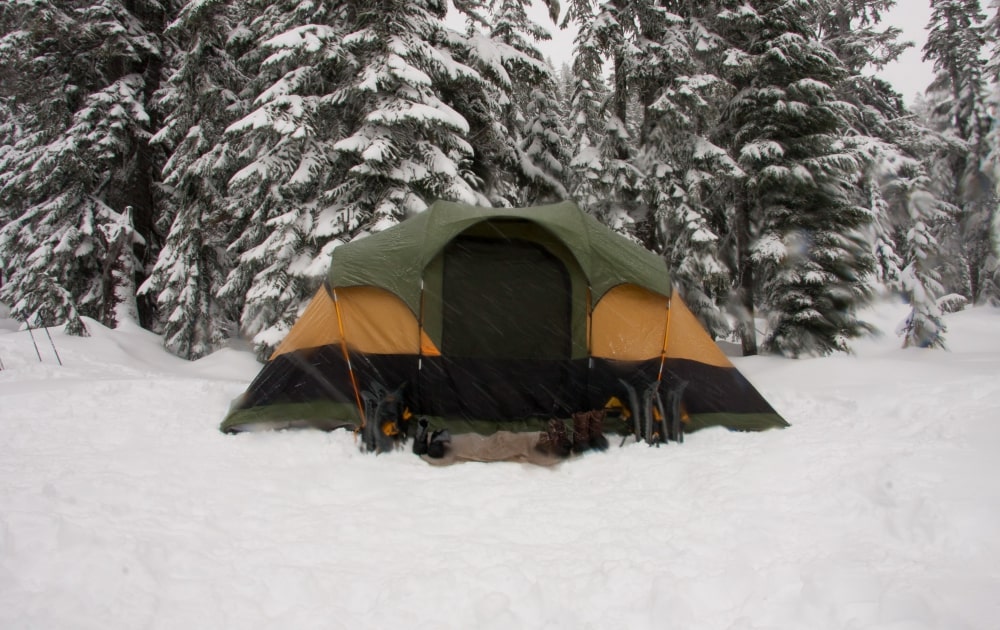 A winter tent