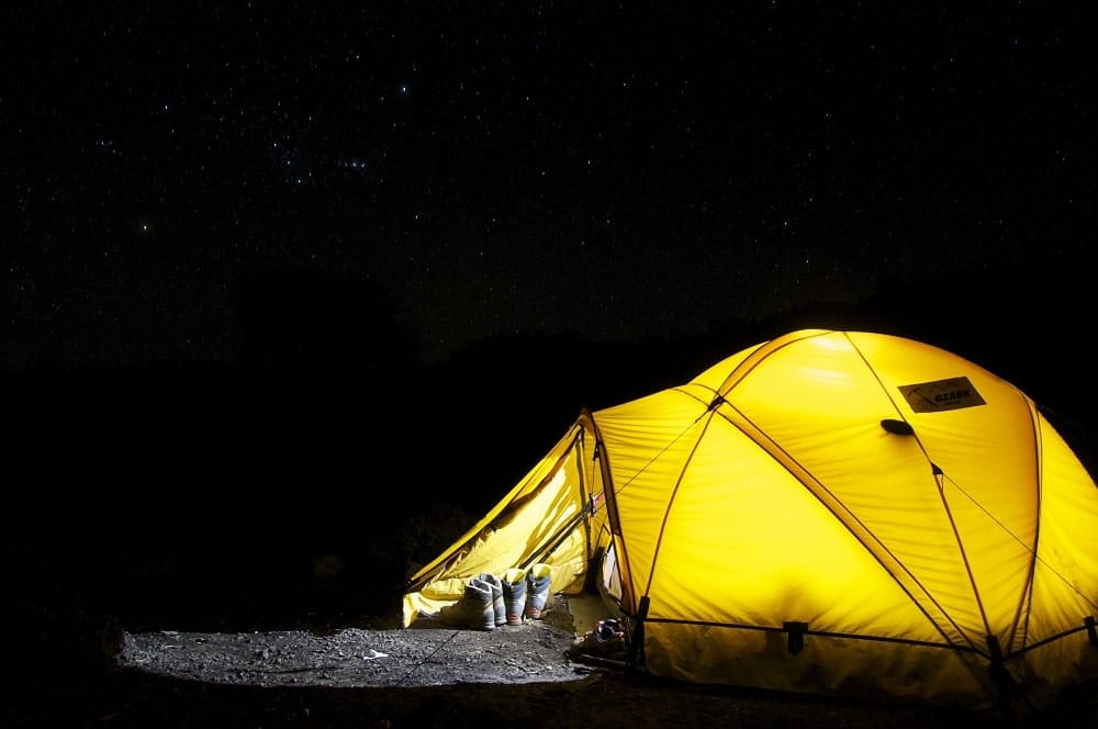 tente pour faire le tour du mont blanc en bivouac